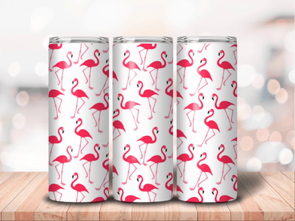 Flamingo 20 OZ Skinny Stainless Skinny Tumbler