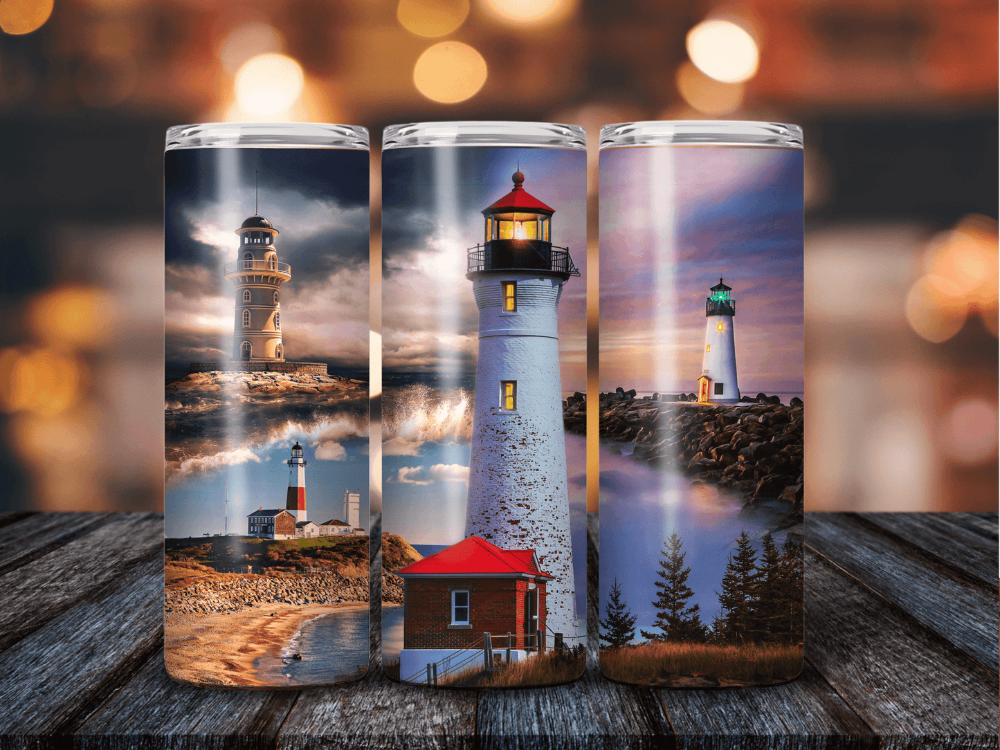 Lighthouse 20 OZ Skinny Stainless Skinny Tumbler