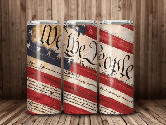 We the people 20 OZ Skinny Stainless Skinny Tumbler