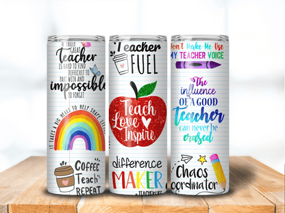 Teacher Appreciation 20 OZ Skinny Stainless Skinny Tumbler