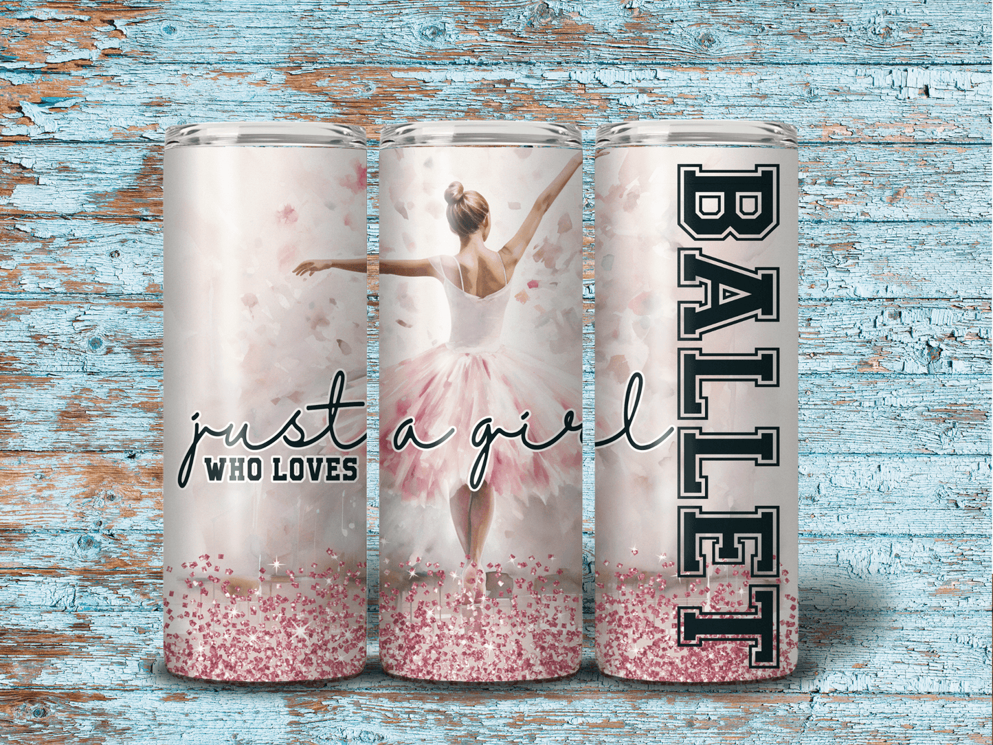 Just a girl that loves ballet 20 OZ Skinny Stainless Skinny Tumbler