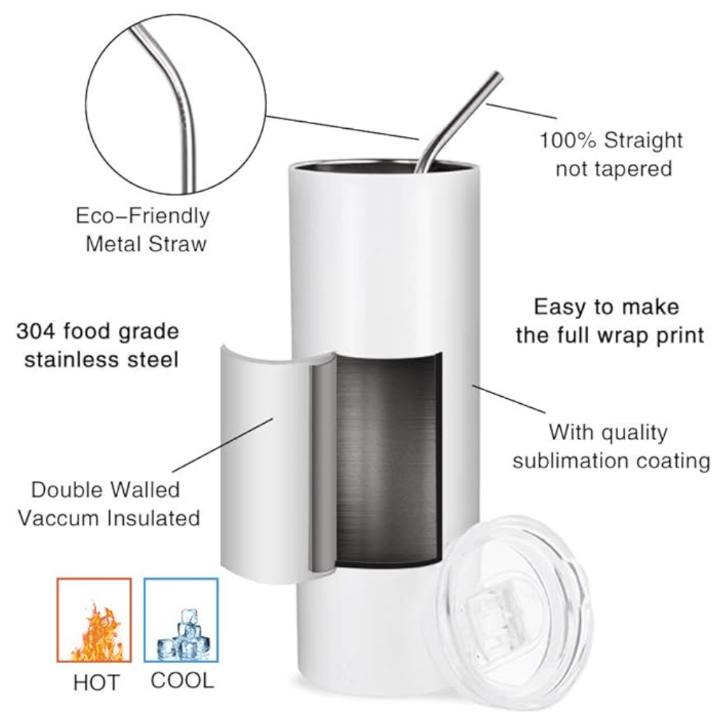 Stitch 20 oz Skinny Stainless Tumbler