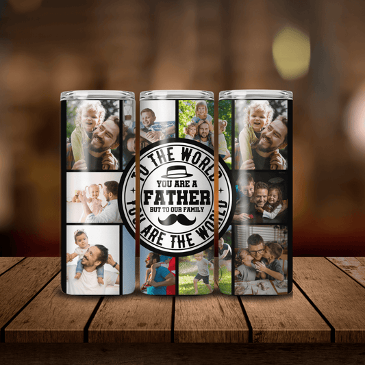 Father's day picture 20 OZ Skinny Stainless Skinny Tumbler