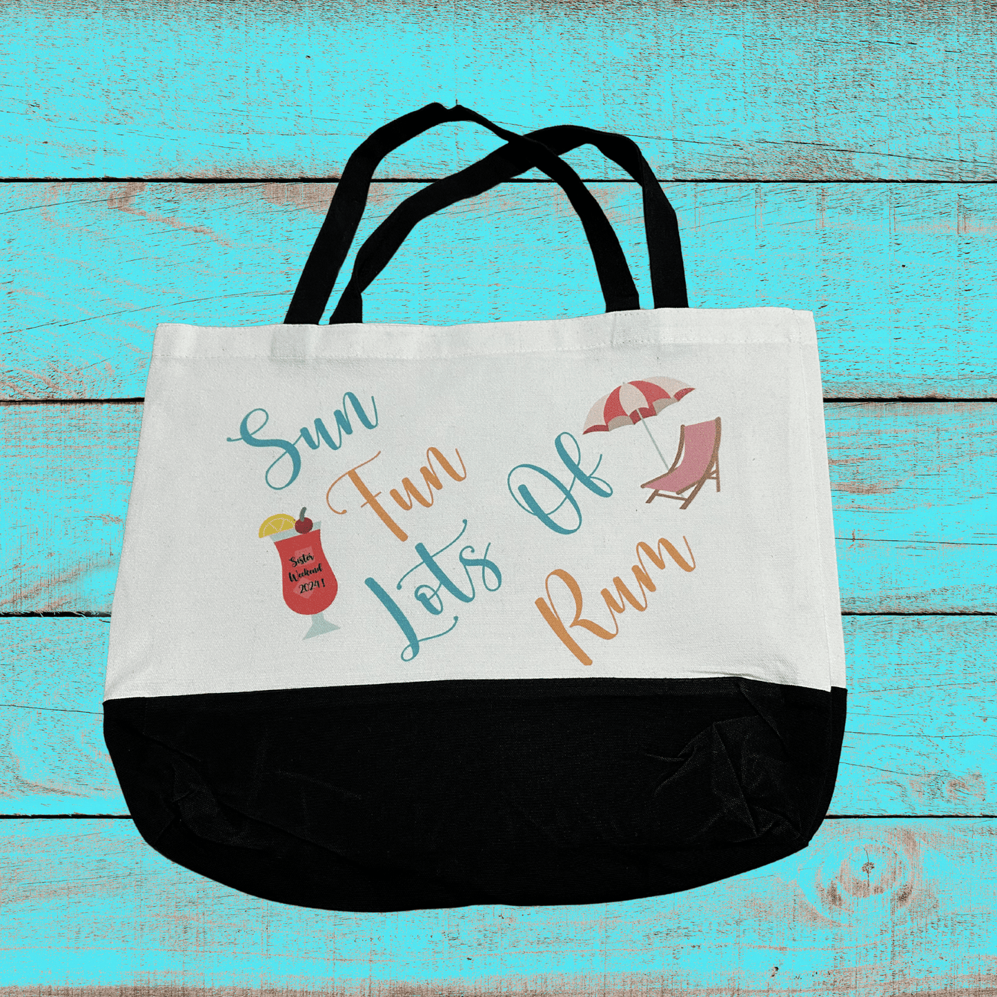 Sun Fun Lots Of Rum Canvas Tote Bag