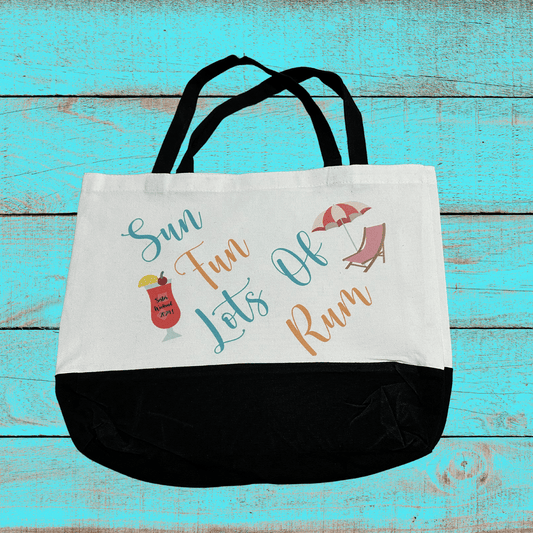 Sun Fun Lots Of Rum Canvas Tote Bag